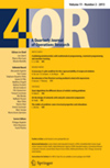 4OR-A Quarterly Journal of Operations Research雜志封面